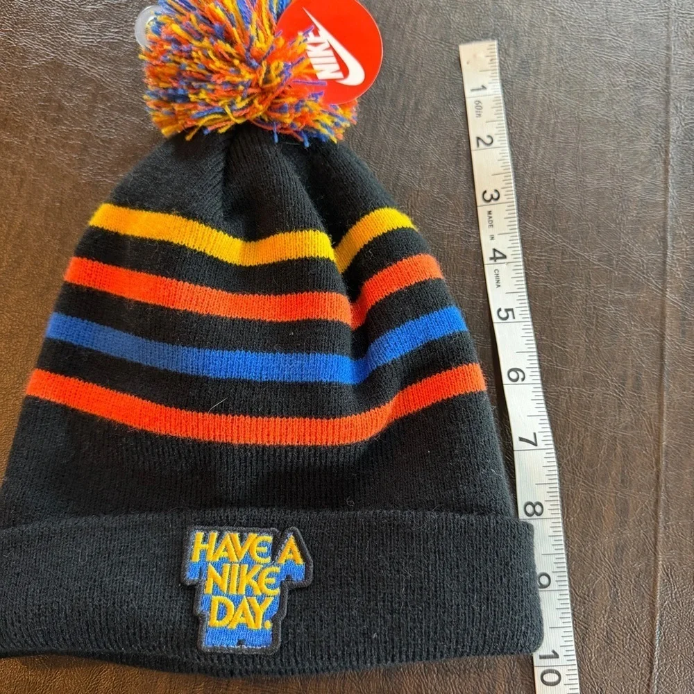 Nike Striped Pom Beanie Child Beanie NWT